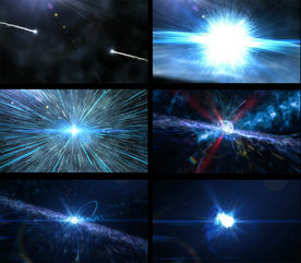 粒子碰撞爆炸特效视频素材