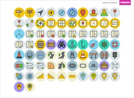 定位图标 地图图标 定位ico