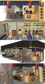 日式风格寿司店小酒吧