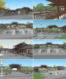 游客服务区模型