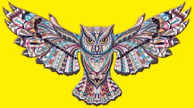 超巨大异域民族风猫头鹰