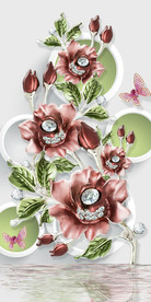 珠宝3D过道背景墙