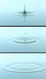 水滴落水慢镜头视频素材