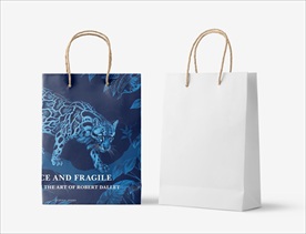 白卡纸手提袋效果图样机图片