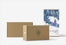 牛皮纸快递包装盒psd分层文件