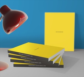 杂志画册封面一键智能贴图效果图