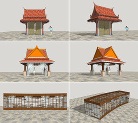 东南亚风情休闲设施