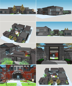 新中式建筑厂房