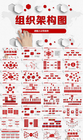 企业公司组织机构架构图PPT