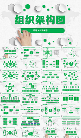 公司企业组织架构机构图PPT