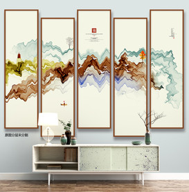 水墨山水画 抽象画 装饰画