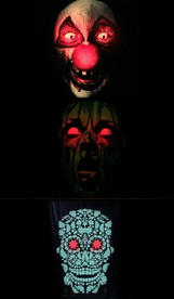 骨碌面具恐怖万圣节视频素材