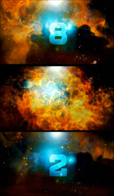 火焰荧光质感快速10秒倒计时