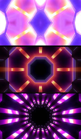 几何立体空间迪吧舞曲视频背景