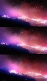 唯美紫红色云层动态节目背景