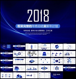 2018商务年终总结PPT