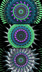 立体变化万花筒创意视频素材