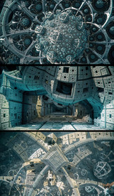 三维立体外星建筑视频素材