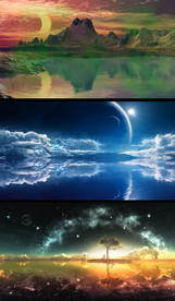 唯美夜色风景舞台背景视频素材