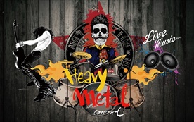 摇滚音乐主题嘻哈装饰画背景墙