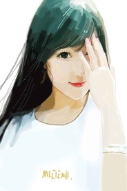 手绘漂亮girl