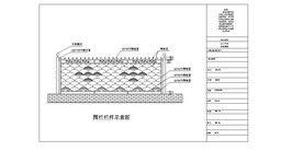 围栏栏杆示意图