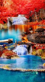 流水生财聚宝盆瀑布玄关背景墙