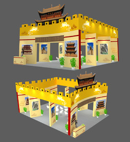 最新实用通用展览展台设计模型