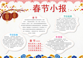 2018春节小报狗年小报手抄报