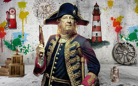 海盗工装背景墙