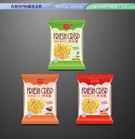 鲜米酥包装 平面展开分层文件