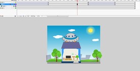飞碟飞过透视民居7秒