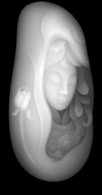 仙女人物玉雕浮雕精雕46牌