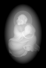 十八罗汉浮雕精雕灰度