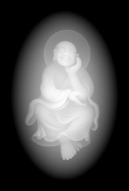 十八罗汉浮雕精雕灰度46牌