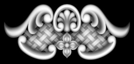 门上洋花欧式精雕浮雕灰度