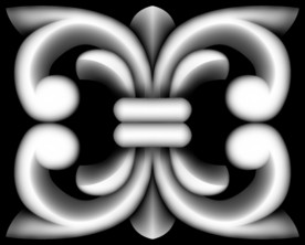 欧式洋花小夹花精雕浮雕灰度