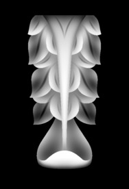 门上柱头精雕浮雕灰度