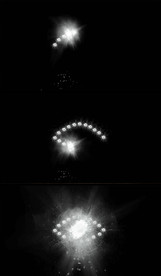 开枪打孔眼睛形状片头素材