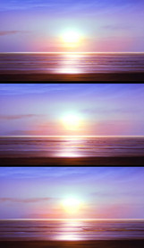粉色夕阳大海动态背景视频