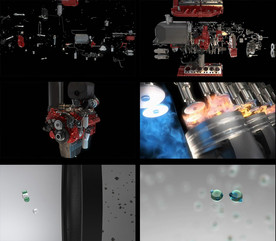 发动机组件功能运作细节视频素材