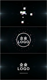 科技数字碎片汇聚LOGO