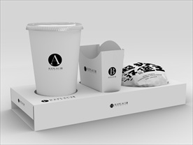 快餐套餐包装样机