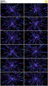 蓝色烟花隧道背景视频