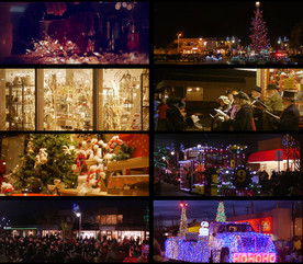 国外圣诞节情景实拍视频素材