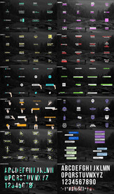 文本标题标签排版动画AE模板