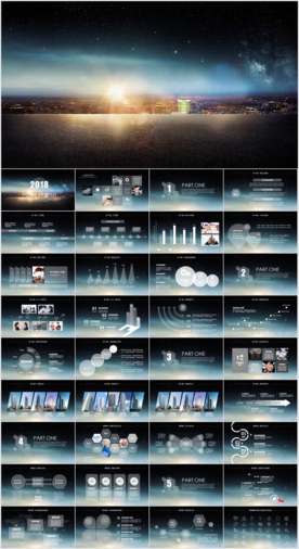 2018年终总结汇报PPT模板