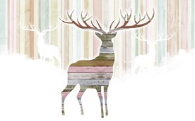 创意麋鹿电视背景墙