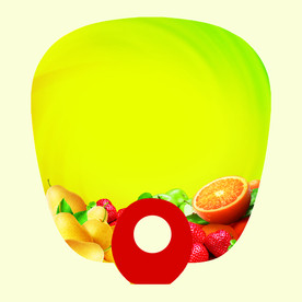 广告扇面设计水果扇子