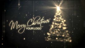 圣诞节庆祝活动片头制作粒子圣诞